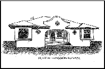Just two of Palo Alto's architectural styles