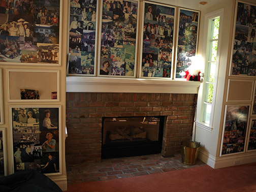 photos decorate walls
