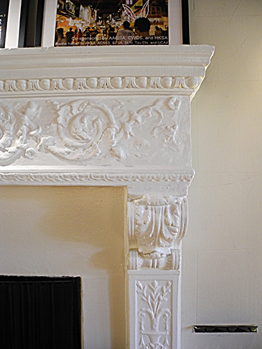 fireplace surround detail