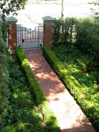 Front walk from master bedroom