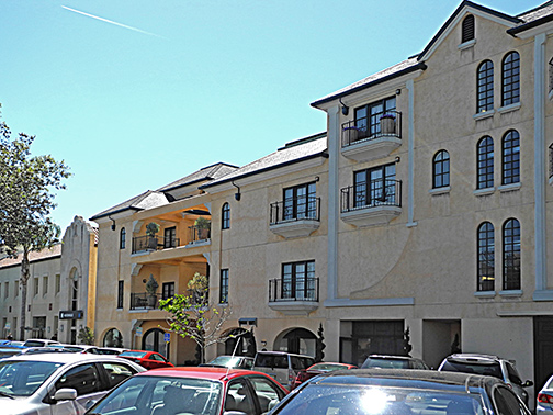 back of Varsity building at left