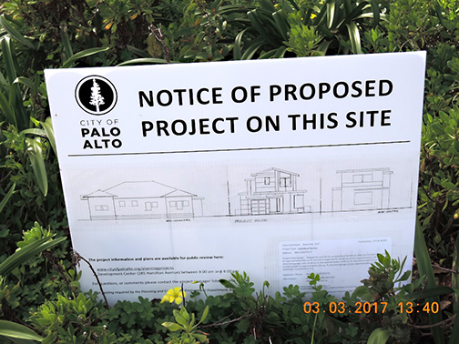 proposed project sign