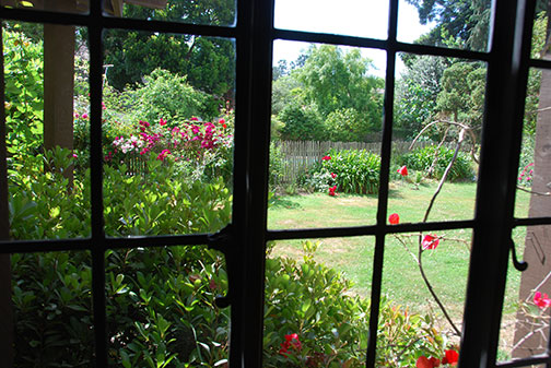 view towards pool