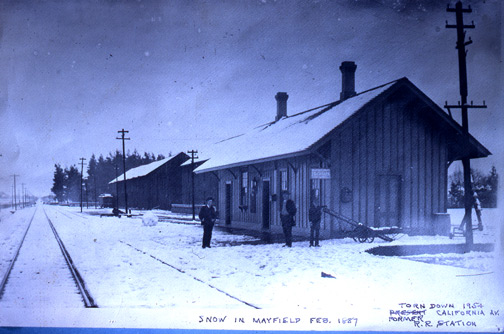 Snow in Mayfield in 1887