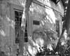 1969 photo of south wall and concrete fireplace base