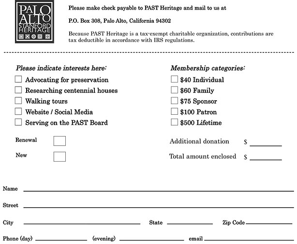 dues form