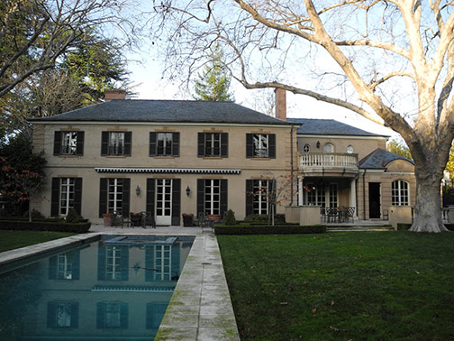 rear of house