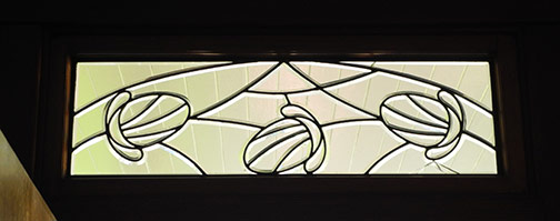 leaded glass pane