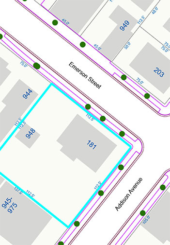 dimensions map