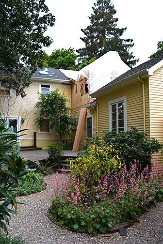 Margaret Wimmer photo during construction