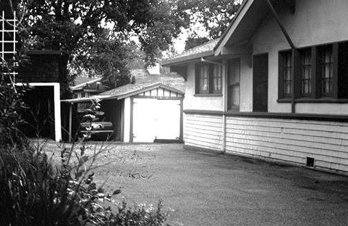 garage and rear with part of garages at 1121 Bryant