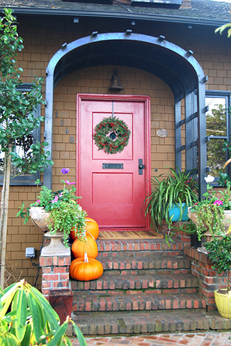 door and plaque