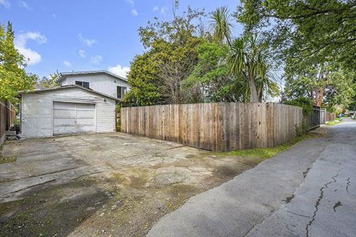 garage from rear alley