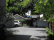 driveway and house