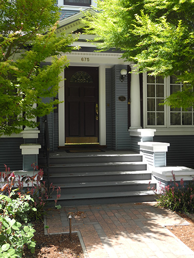 door and stairs