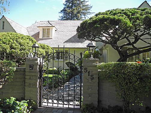 gate and house