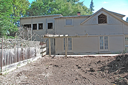 cleared yard