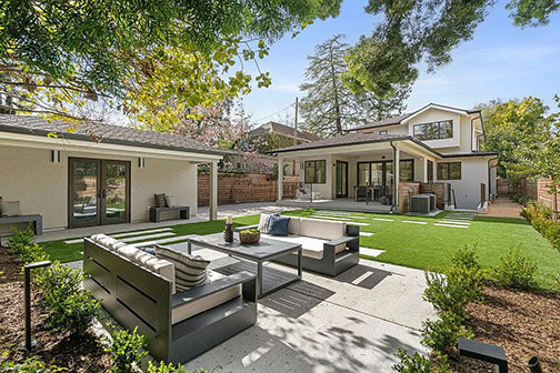 back of house and patio