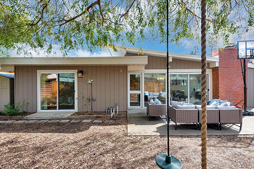 back of house and patio