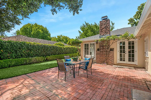 patio and chimney