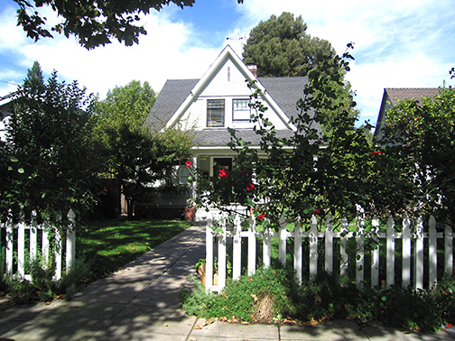 fenced yard