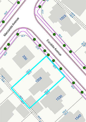 map with dimensions