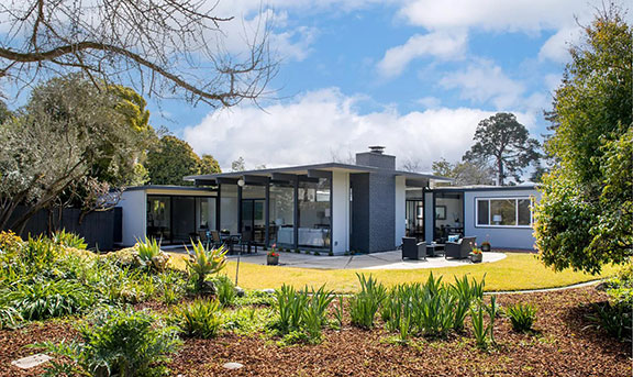 backyard and back of house