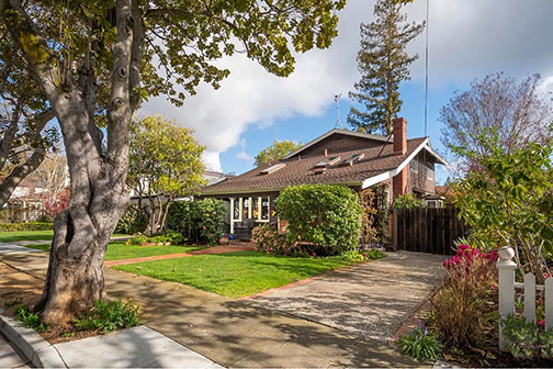 driveway and house