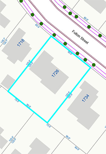 lot dimensions