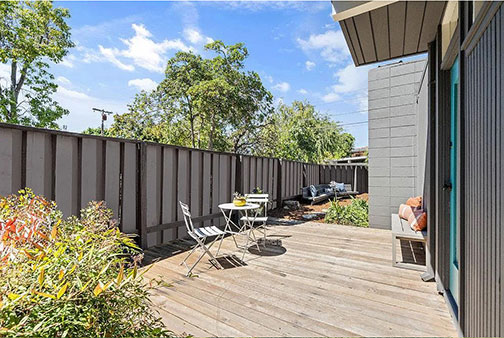 deck and fence