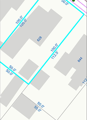 lot size map