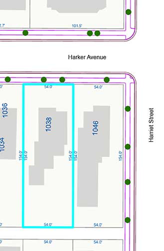 map with dimensions