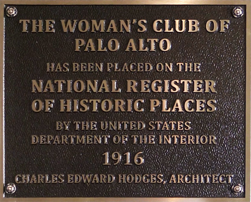 Natiional Register plaque