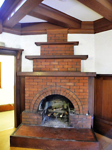 entry fireplace