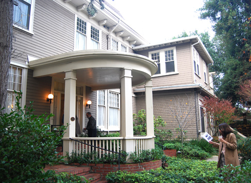 guests entering house