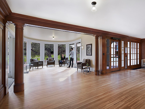 sunroom and woodwork