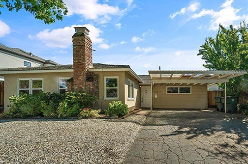 street view with driveway