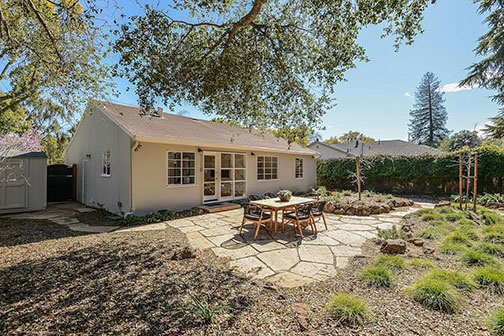 back patio and house