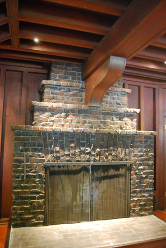 entry fireplace