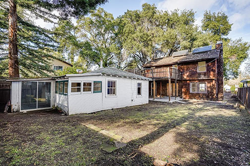 rear cottage and back of house