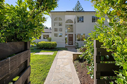 walkway to door