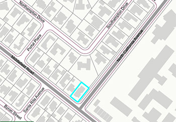 703 is located at the corner of Middlefield and North California across from Greene Middle School