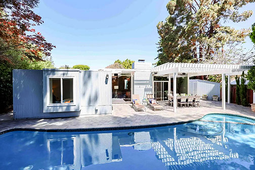 back of house and pool