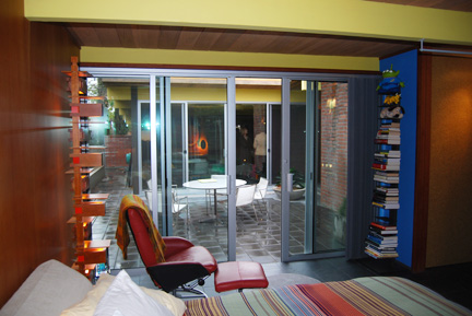 Bedroom with patio view