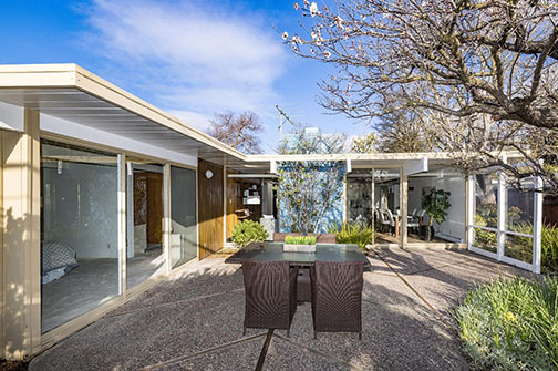 patio and house