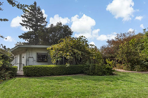 lawn and back of house