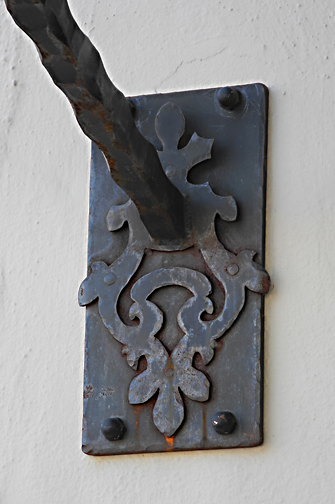 wrought iron support