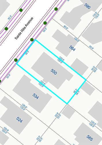 lot dimensions