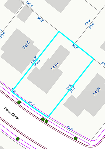 Parcel Report for lot