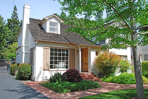 driveway and front